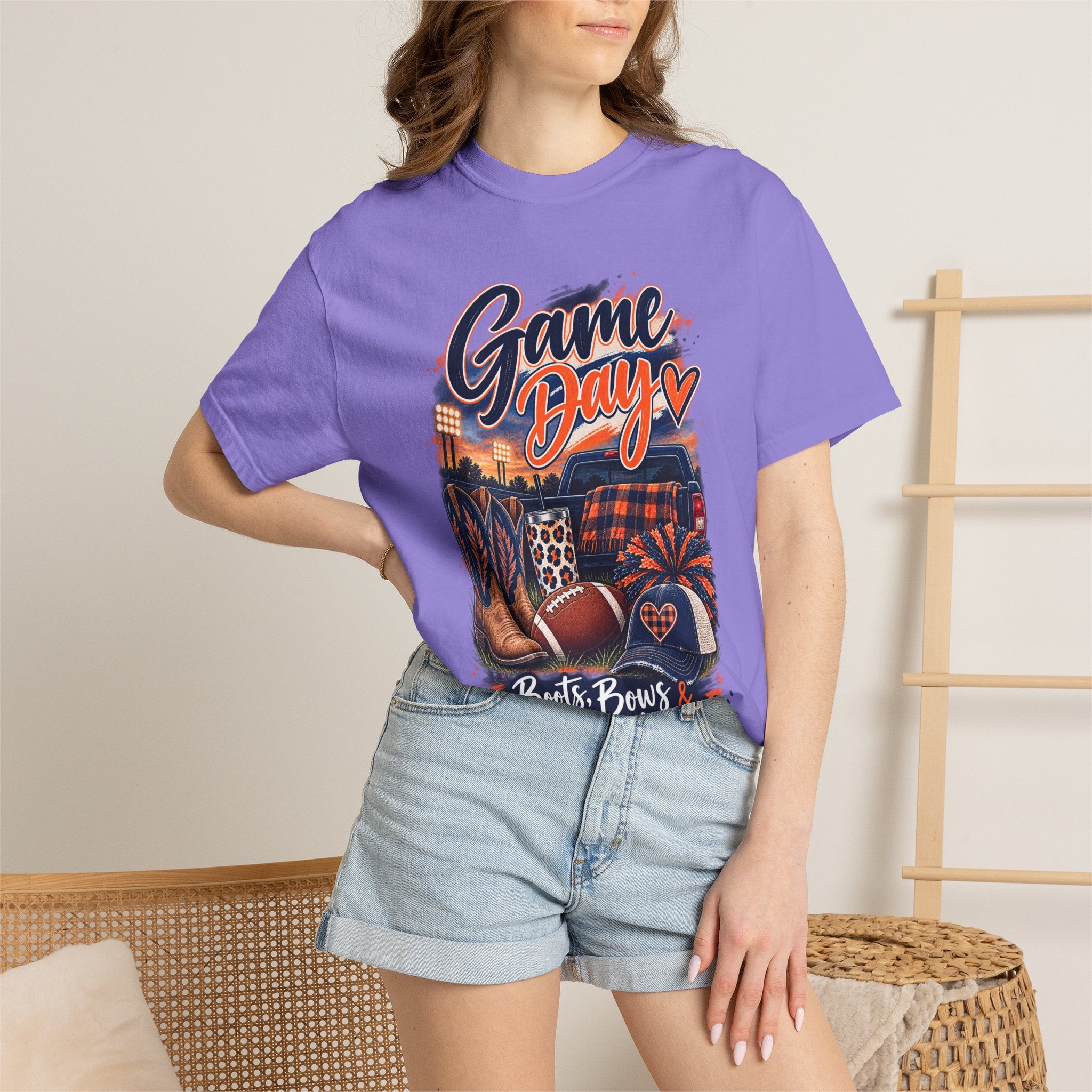 Game Day T-Shirt — Boots, Brews & Touchdowns Football Tee