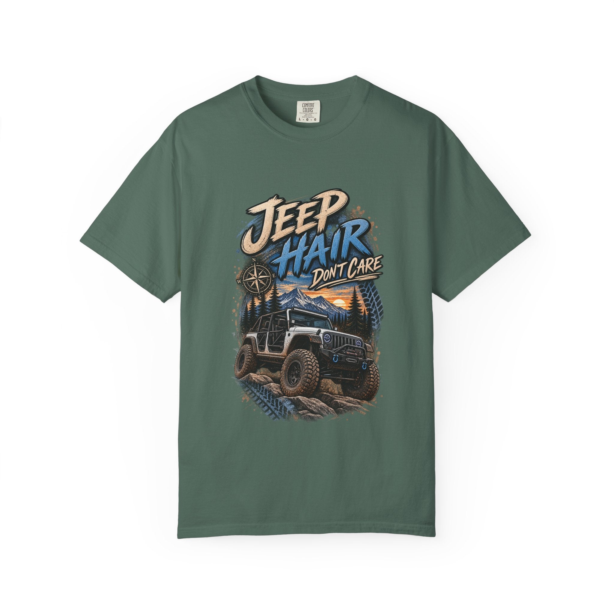 Jeep Hair Don't Care T-Shirt — Off-Road Jeep Graphic Tee