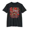 Game Day Vibes – Red & Black Football Graphic Tee