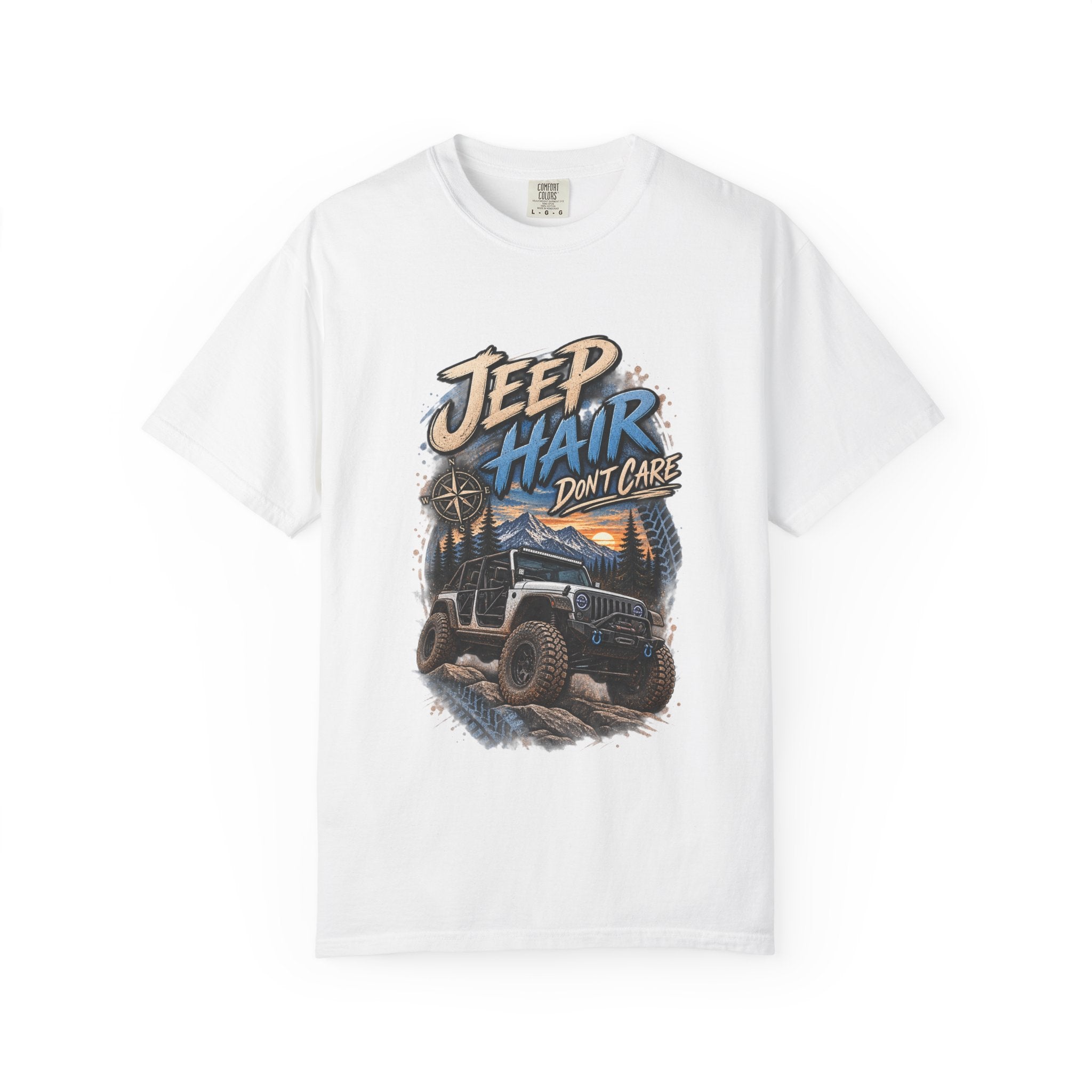 Jeep Hair Don't Care T-Shirt — Off-Road Jeep Graphic Tee