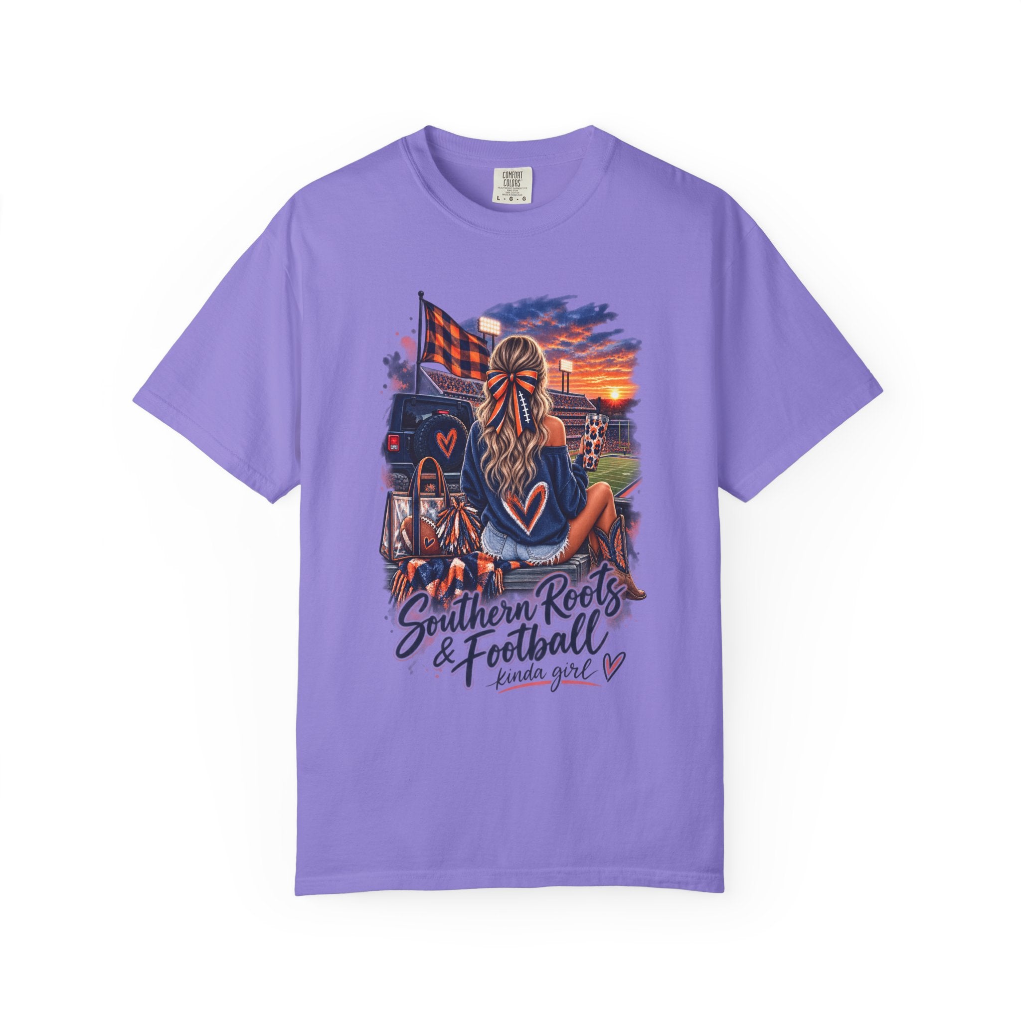 Southern Roots & Football T-Shirt — Tailgate Mom Graphic Tee