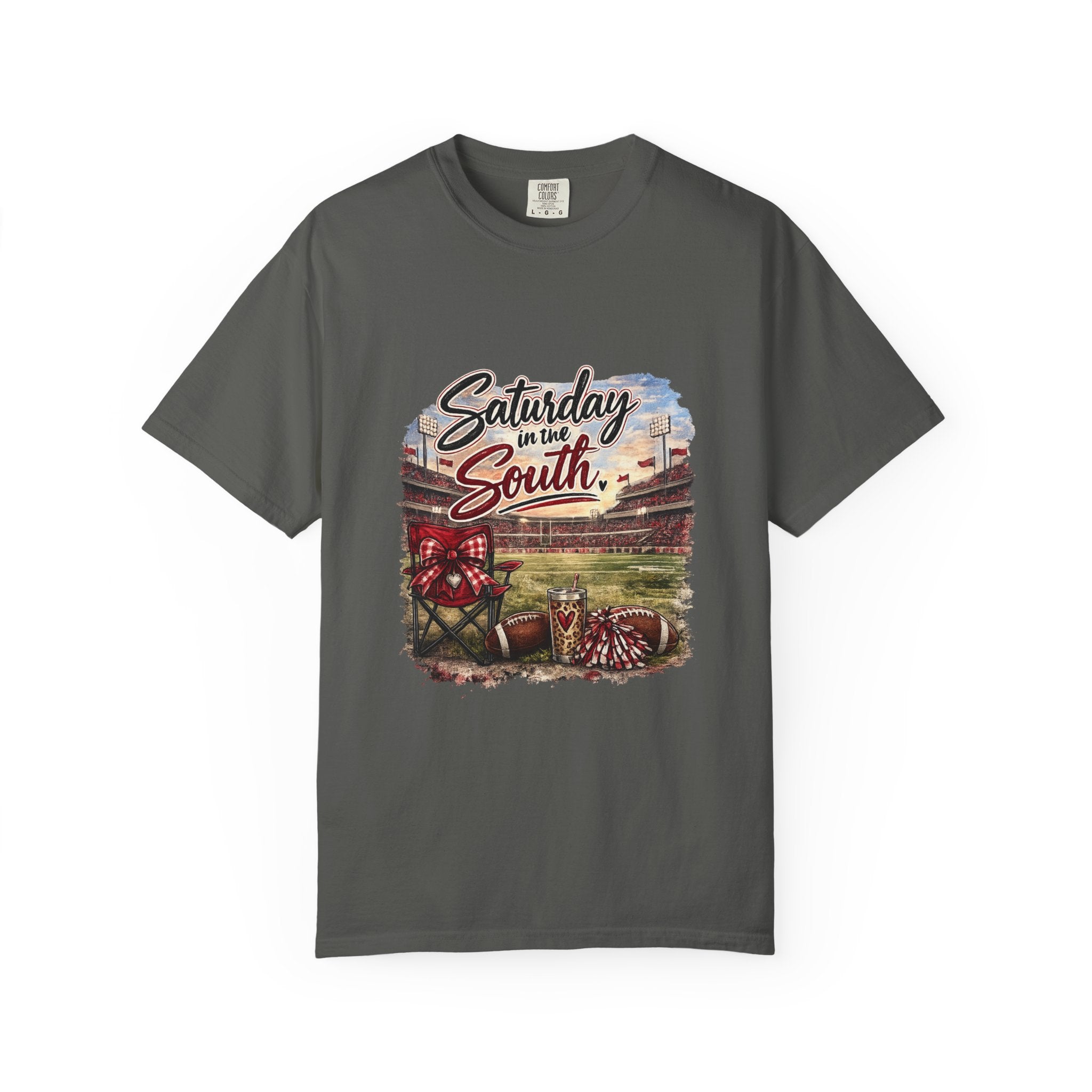 Saturday in the South T-Shirt – Tailgate Picnic Football Vintage Stadium Tee
