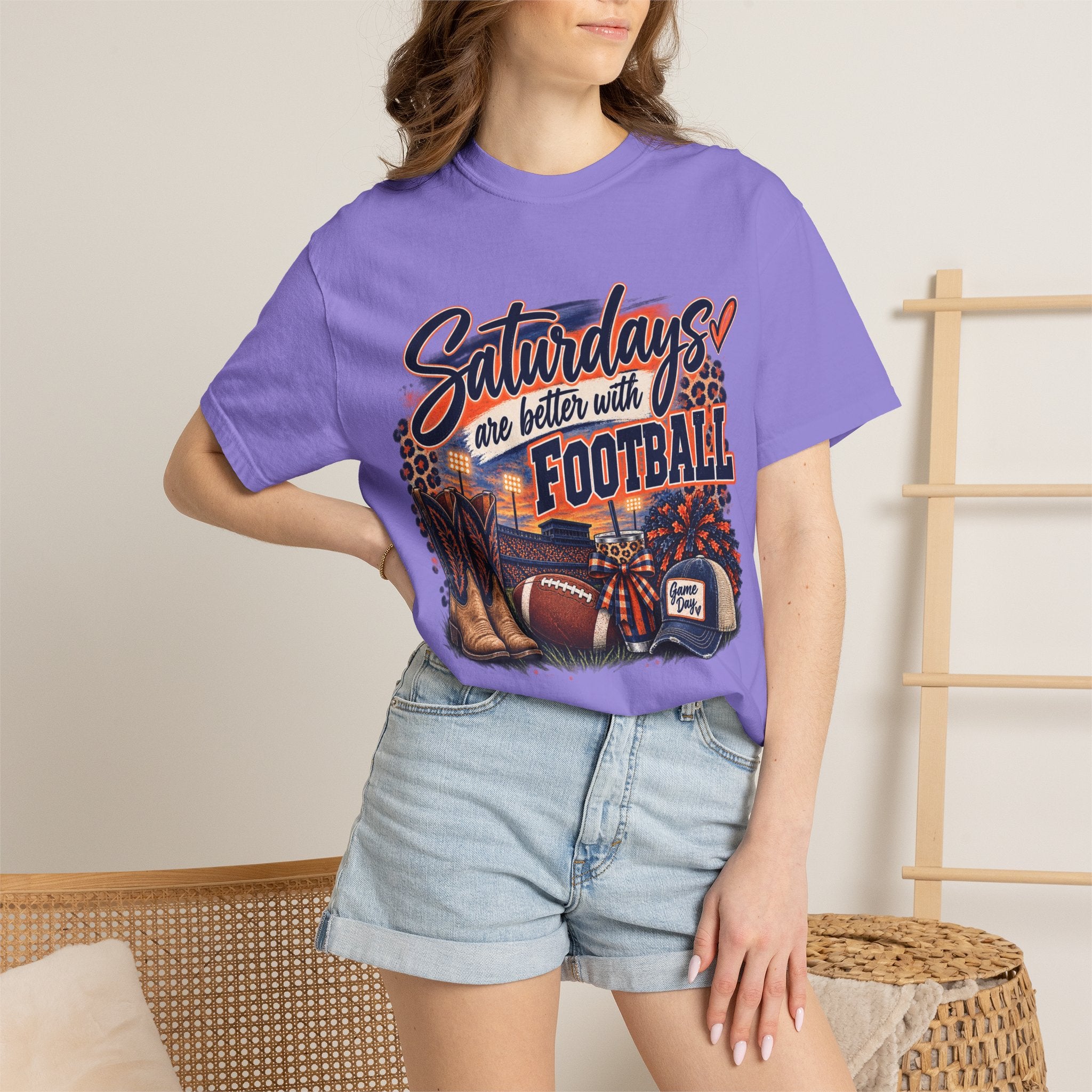 Saturdays Are Better with Football T-Shirt — Vintage Game Day Tee