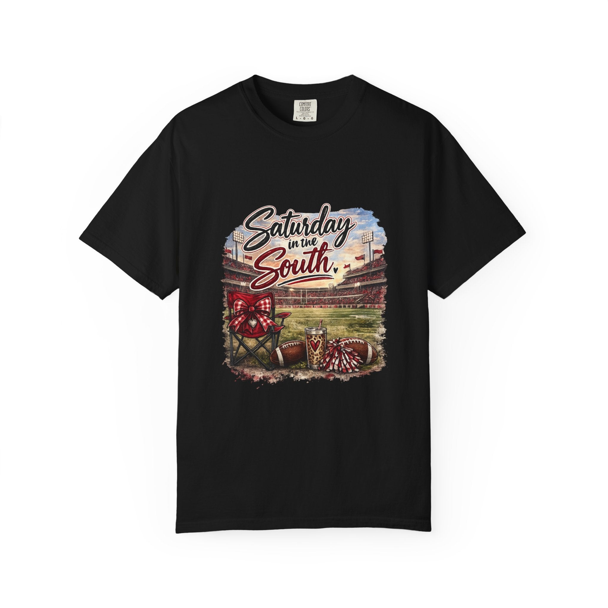 Saturday in the South T-Shirt – Tailgate Picnic Football Vintage Stadium Tee
