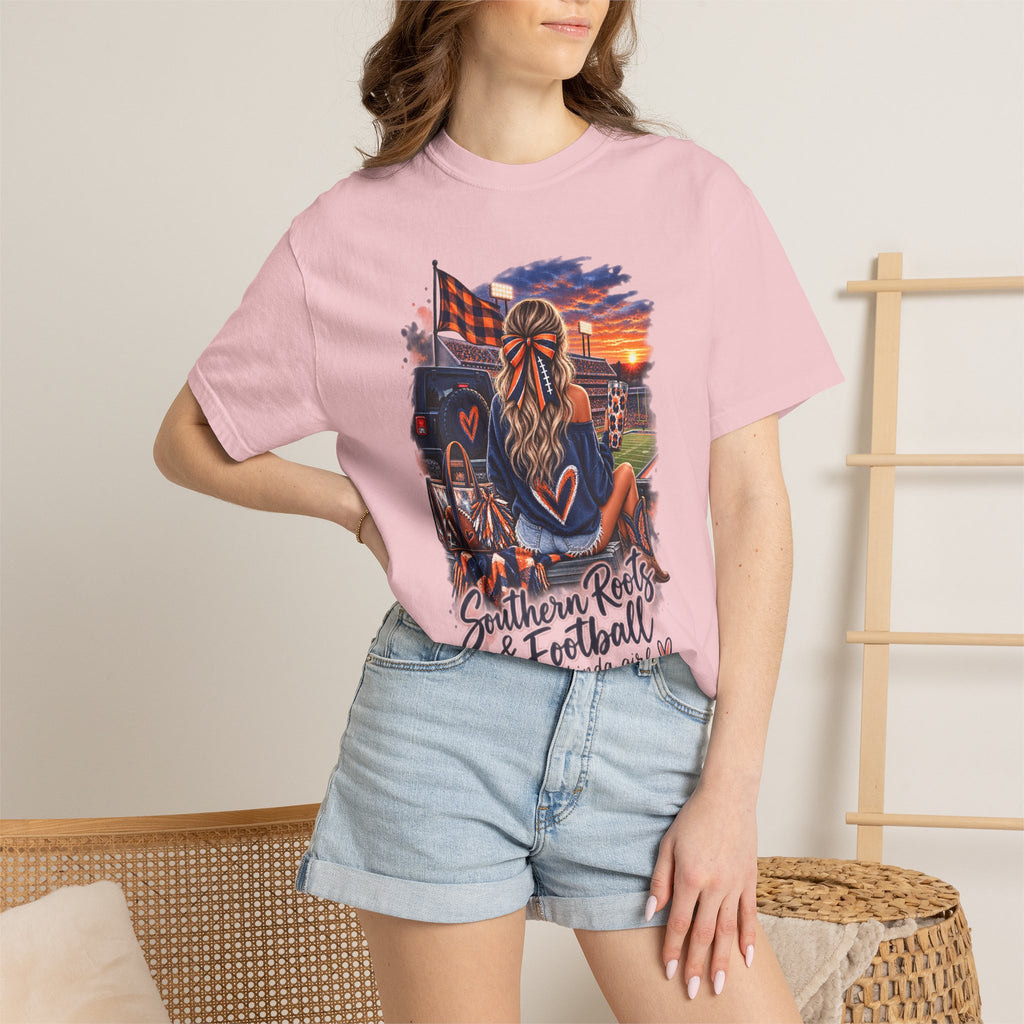 Southern Roots & Football T-Shirt — Tailgate Mom Graphic Tee