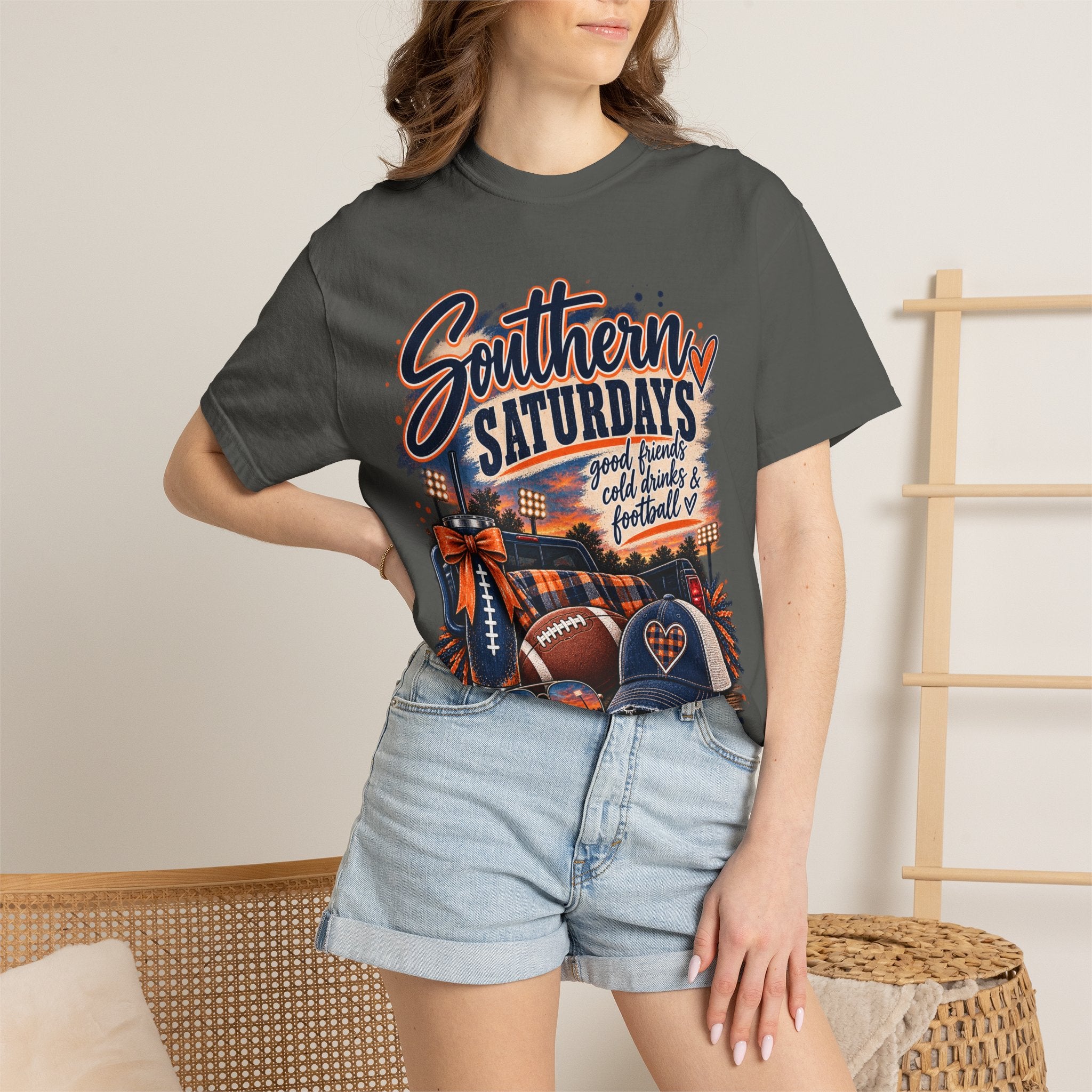 Southern Saturdays Football T-Shirt — Game Day Tailgate Tee