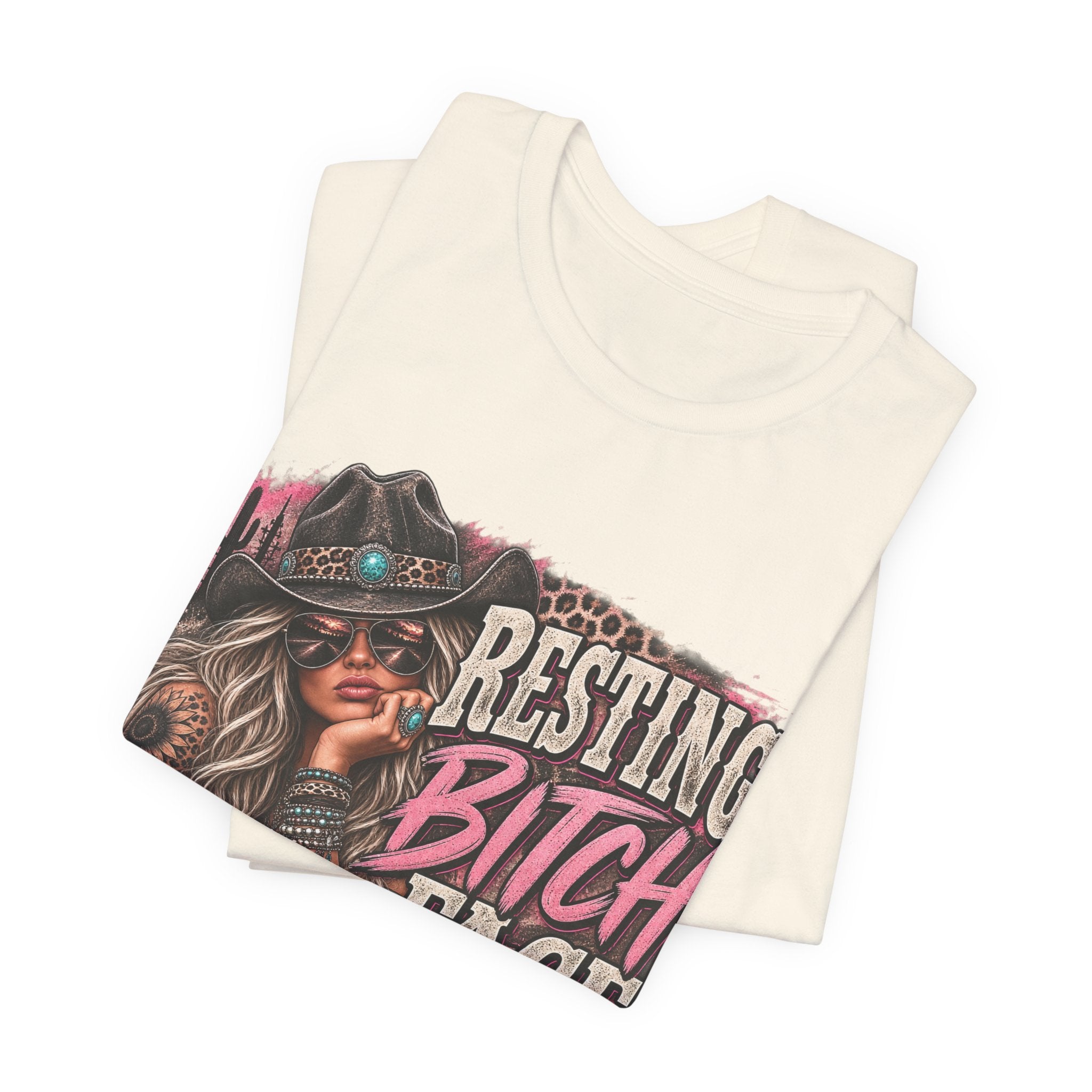 Resting Bitch Face Cowboy Tee — Funny Western Graphic T-Shirt