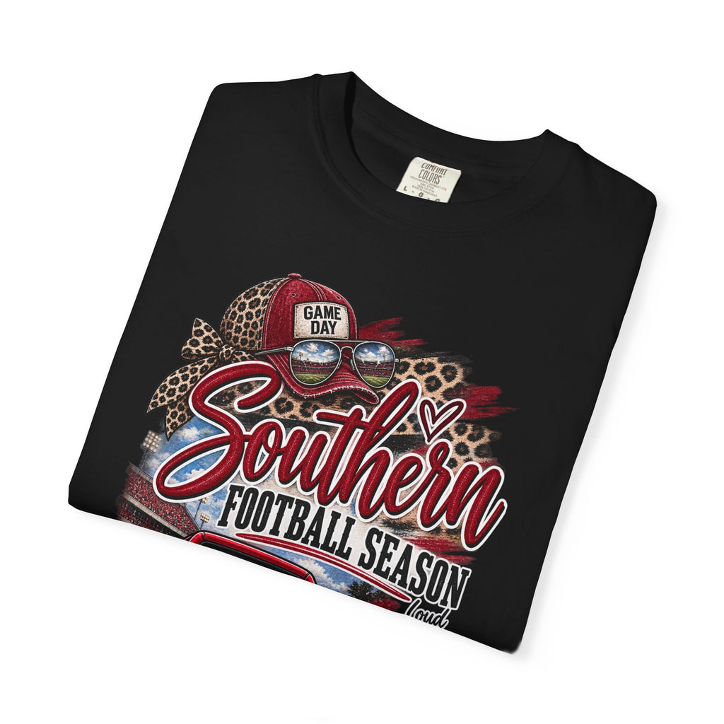 Southern Football Season T-Shirt — Vintage Truck, Cowboy Boots & Helmet Tailgate Tee