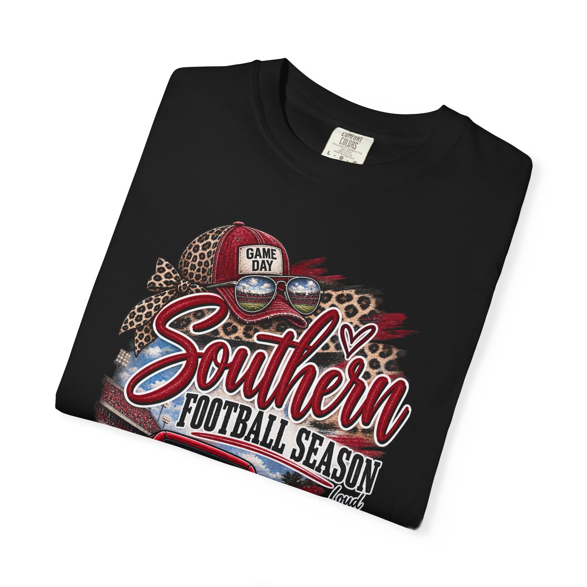 Southern Football Season T-Shirt — Vintage Truck, Cowboy Boots & Helmet Tailgate Tee