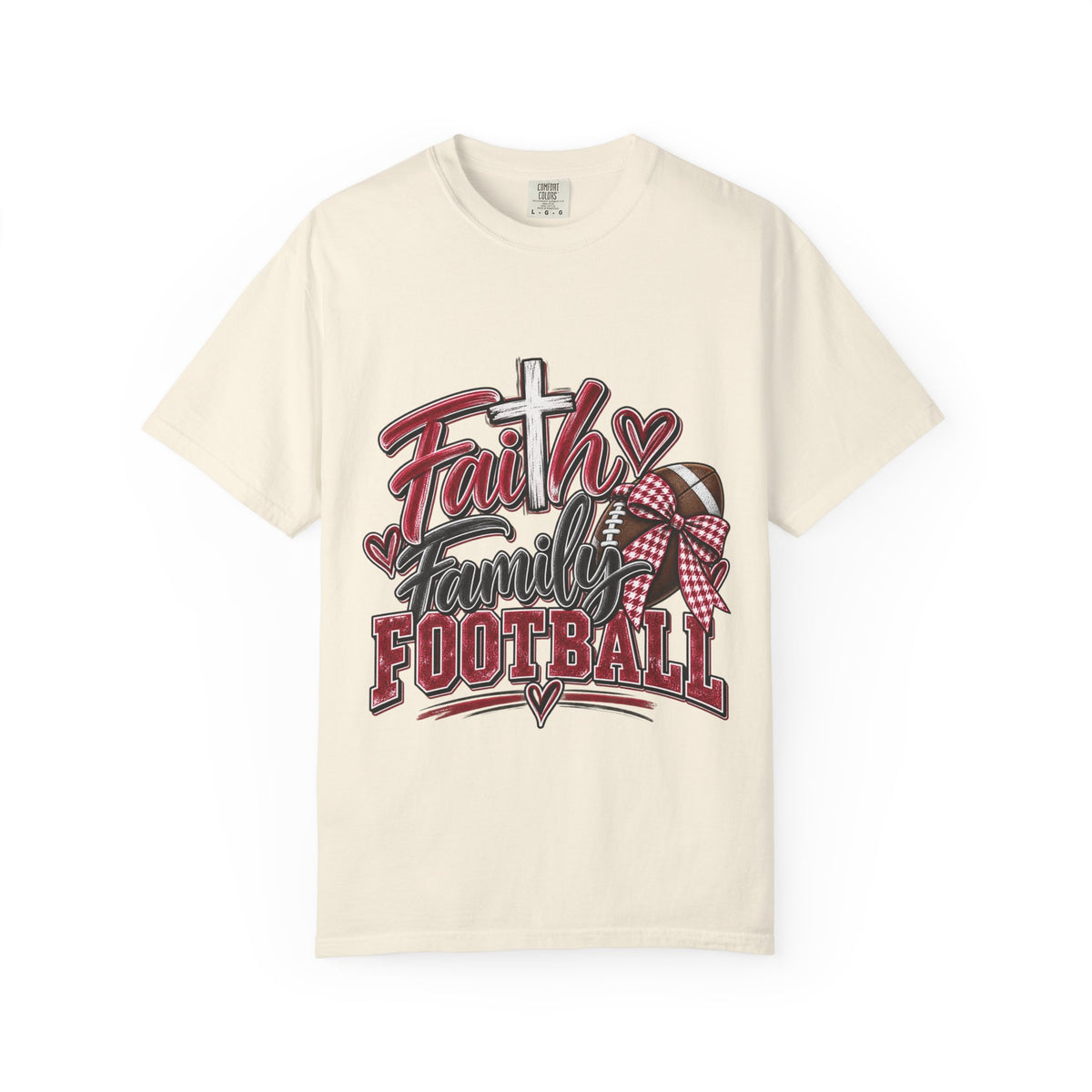 Faith Family Football T-Shirt – Southern Game Day Tee
