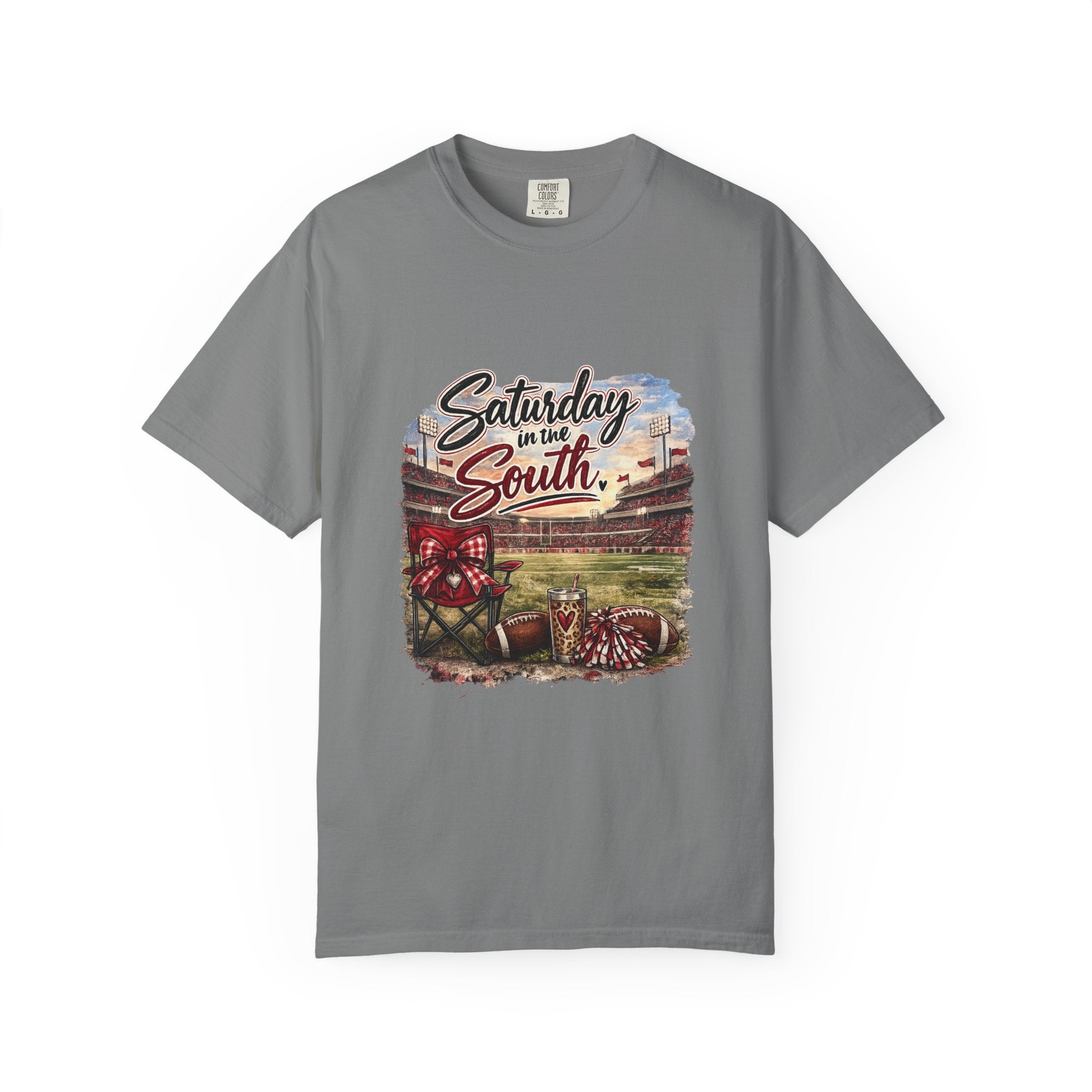 Saturday in the South T-Shirt – Tailgate Picnic Football Vintage Stadium Tee