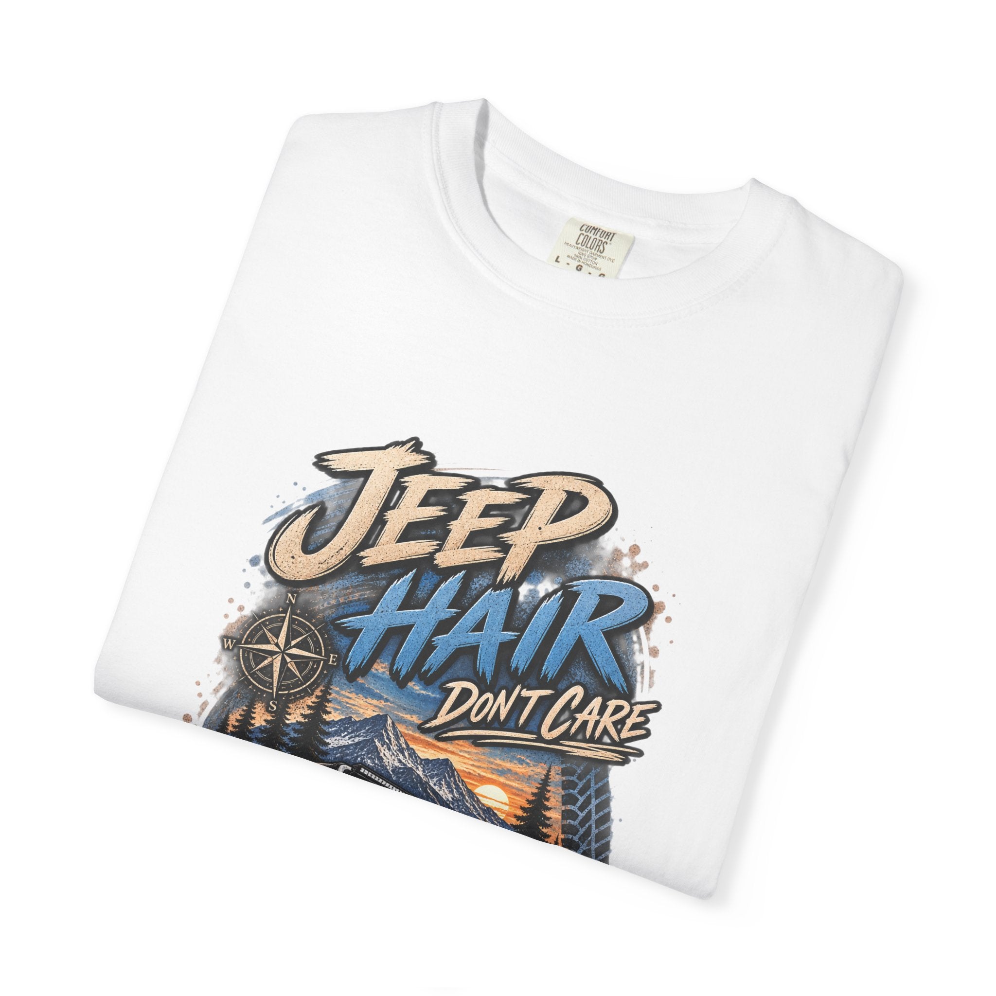 Jeep Hair Don't Care T-Shirt — Off-Road Jeep Graphic Tee