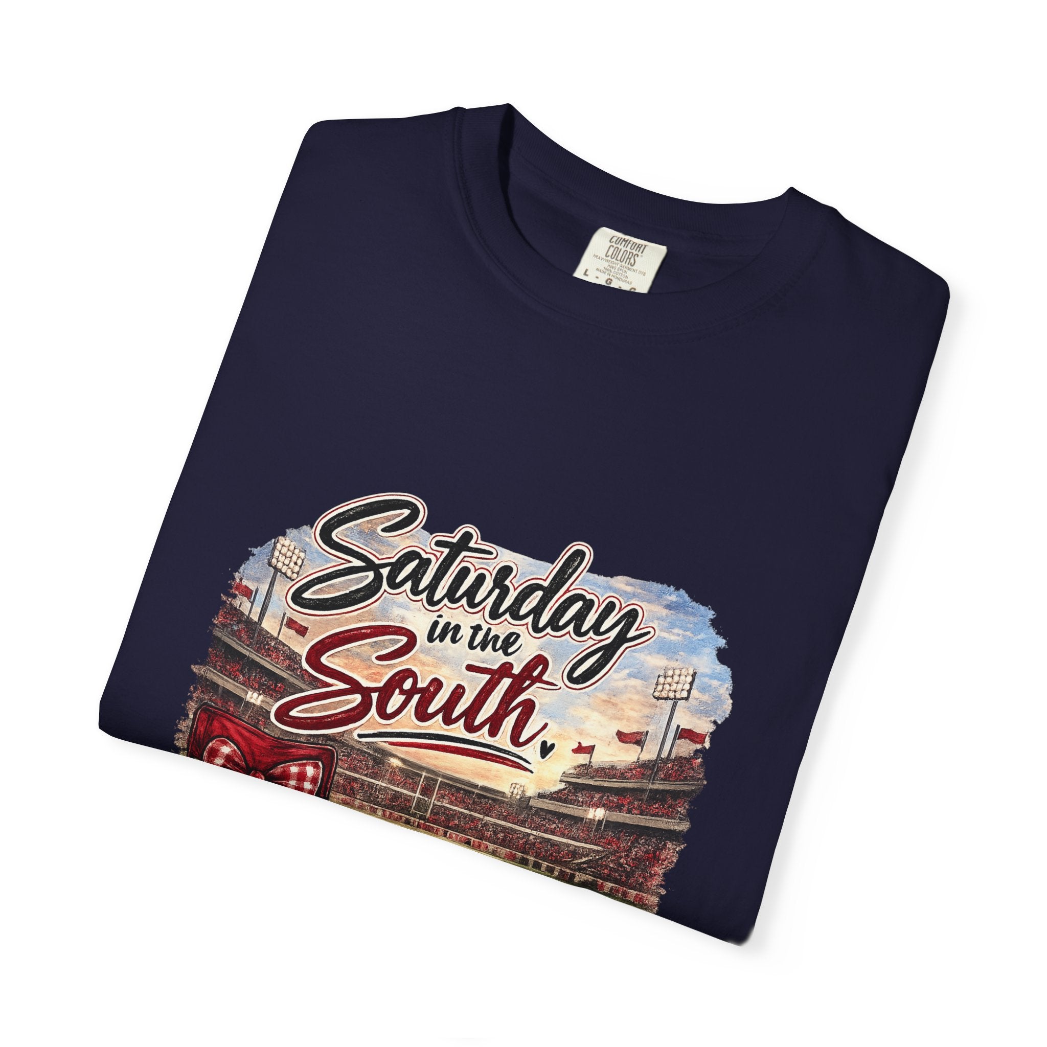 Saturday in the South T-Shirt – Tailgate Picnic Football Vintage Stadium Tee