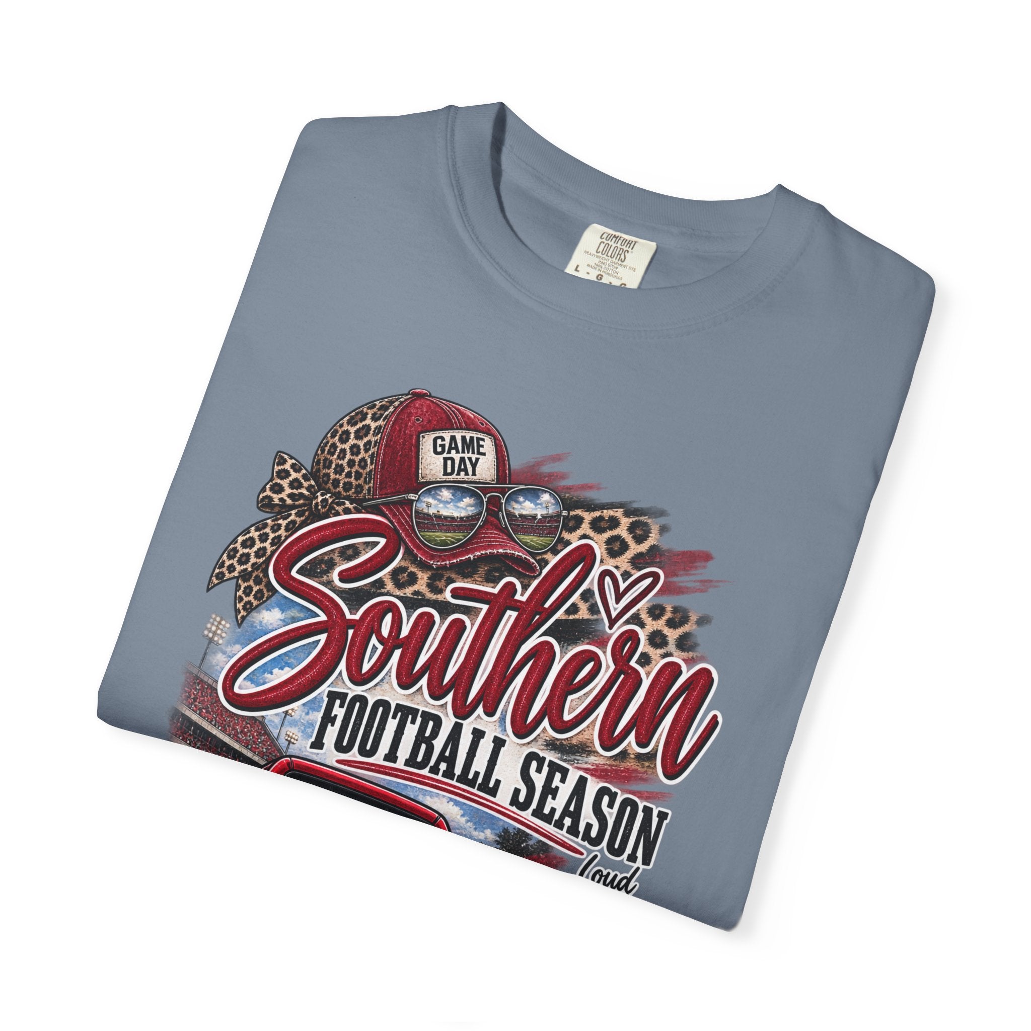 Southern Football Season T-Shirt — Vintage Truck, Cowboy Boots & Helmet Tailgate Tee