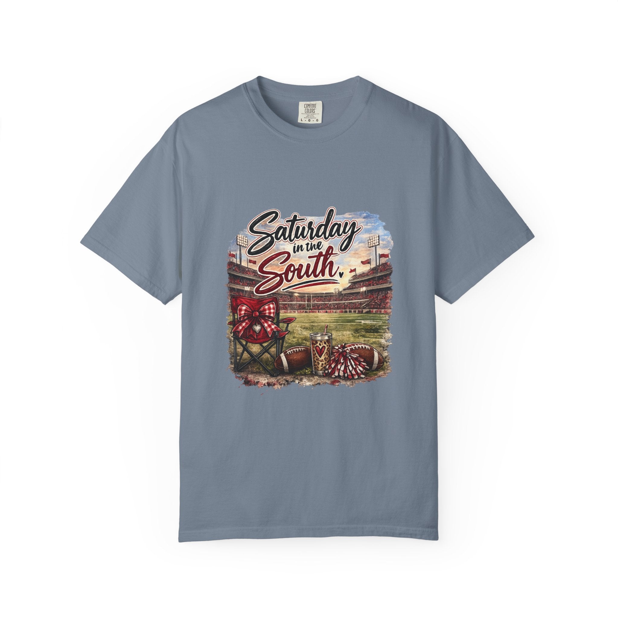 Saturday in the South T-Shirt – Tailgate Picnic Football Vintage Stadium Tee