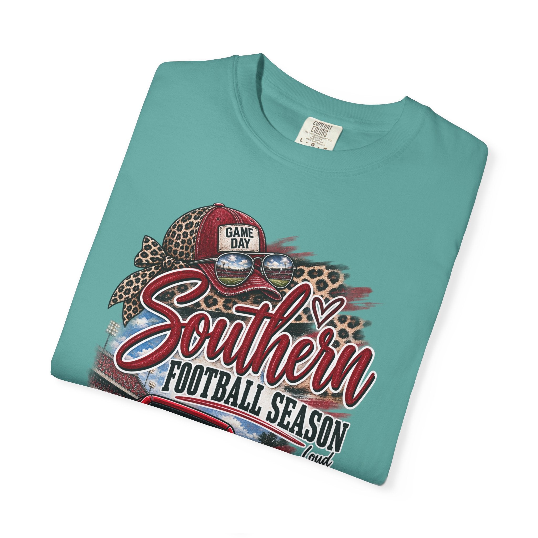 Southern Football Season T-Shirt — Vintage Truck, Cowboy Boots & Helmet Tailgate Tee