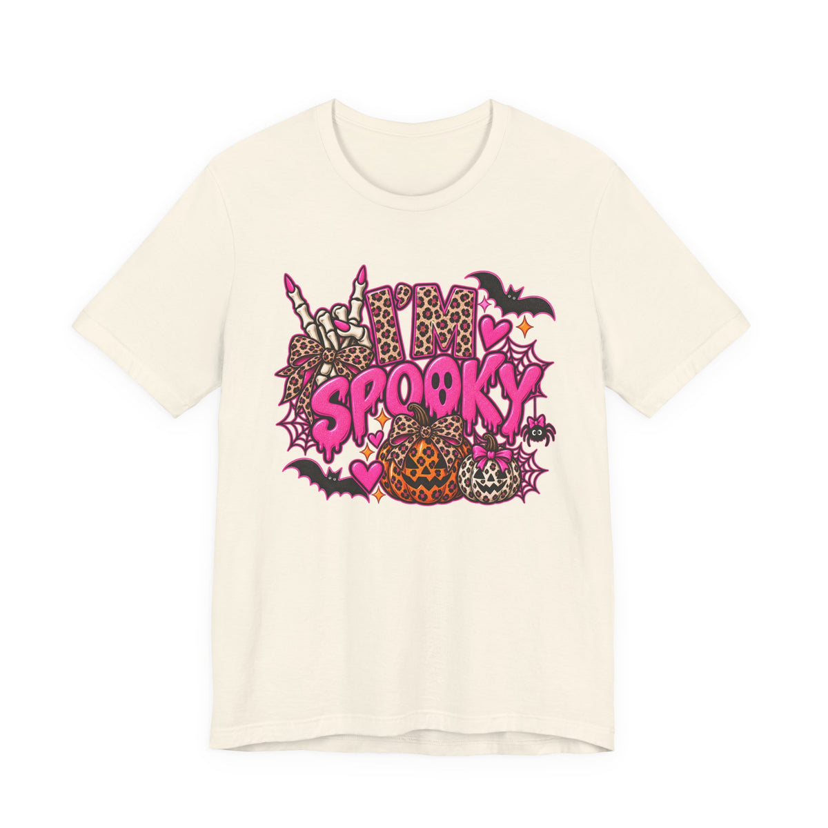 I’m Spooky – Leopard Print Halloween Graphic Tee