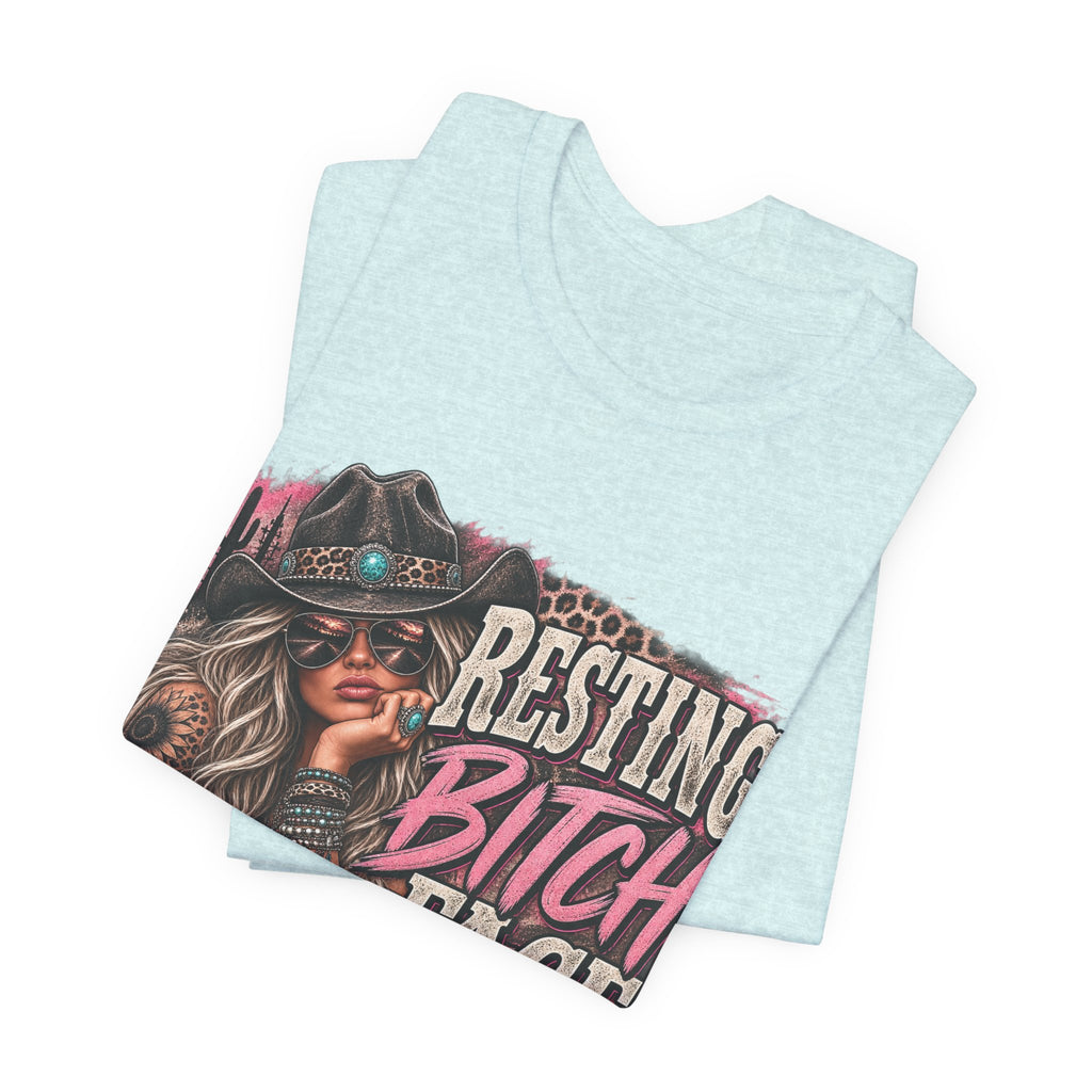 Resting Bitch Face Cowboy Tee — Funny Western Graphic T-Shirt