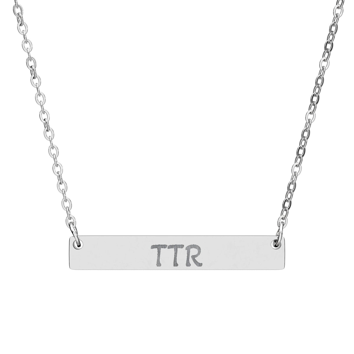 Personalized Engraved Bar Necklace
