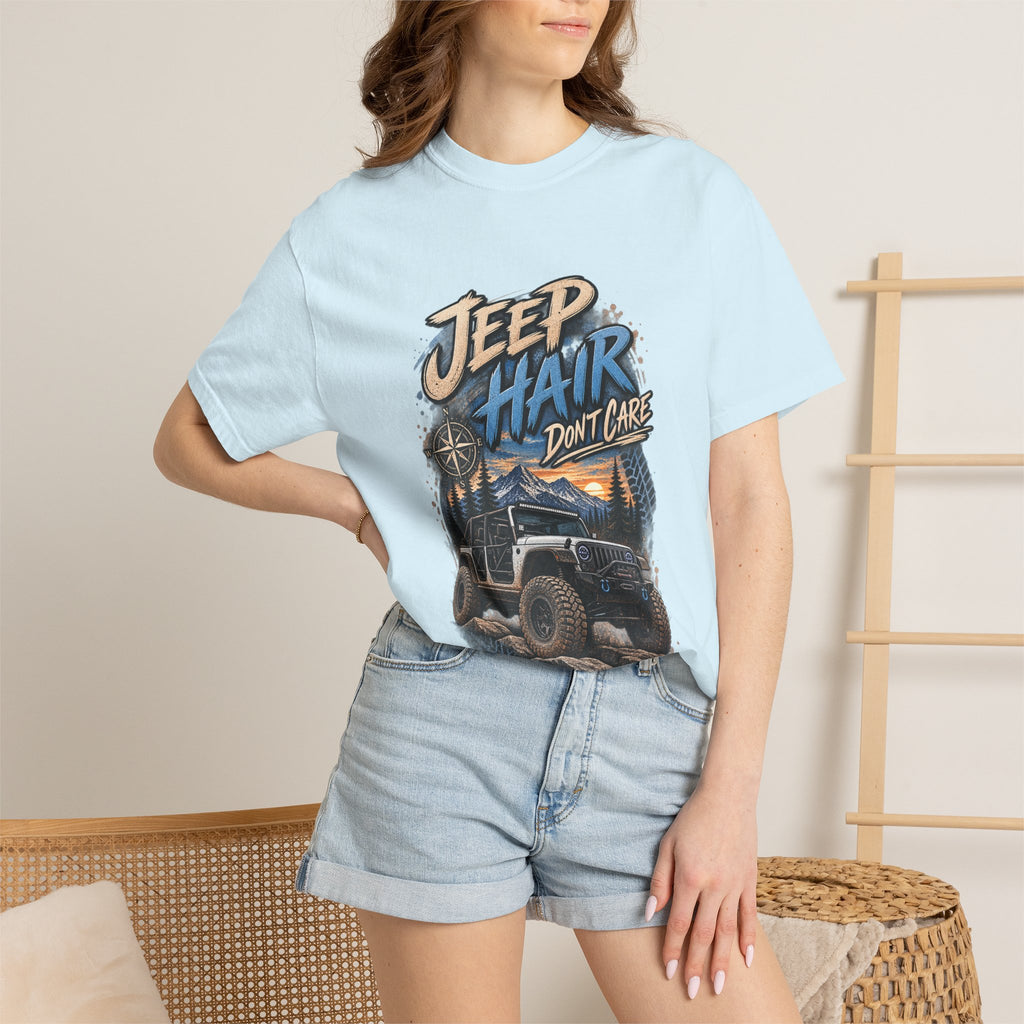 Jeep Hair Don't Care T-Shirt — Off-Road Jeep Graphic Tee