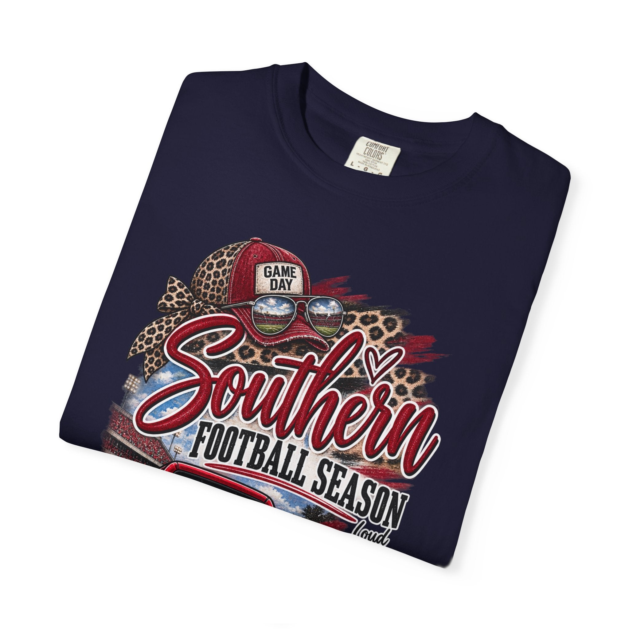 Southern Football Season T-Shirt — Vintage Truck, Cowboy Boots & Helmet Tailgate Tee