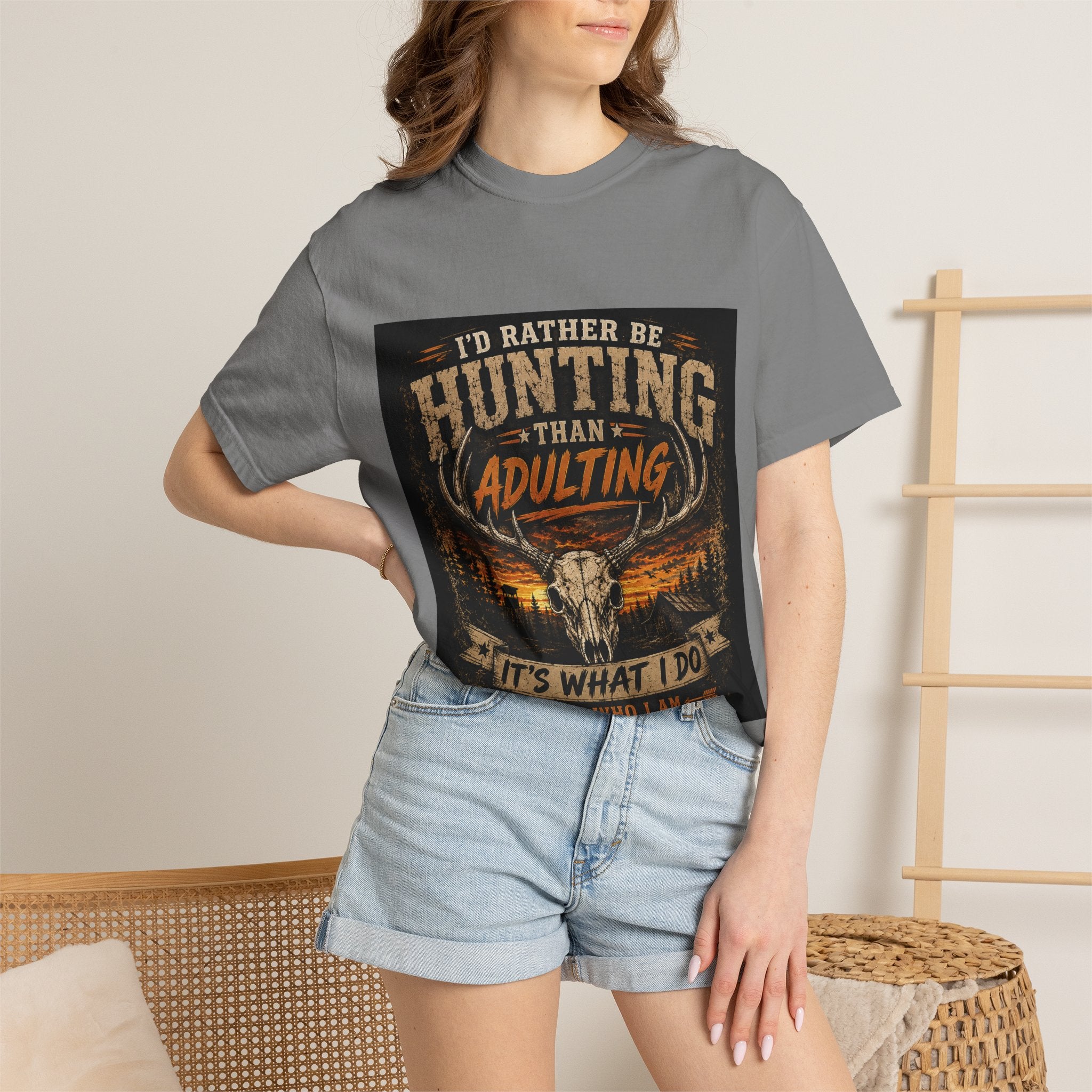 Hunting Over Adulting T-Shirt — "I'd Rather Be Hunting Than Adulting" Outdoor Shirt