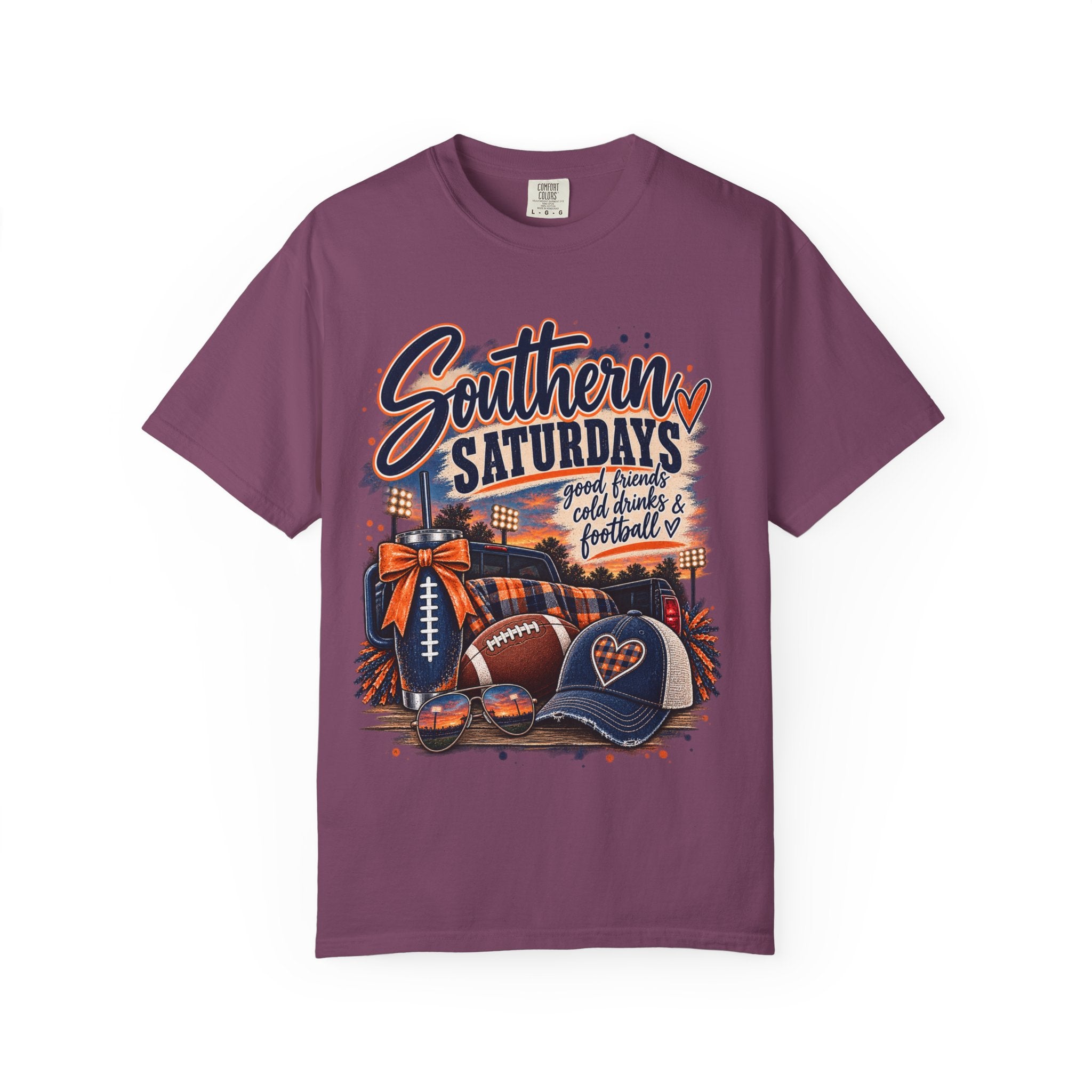 Southern Saturdays Football T-Shirt — Game Day Tailgate Tee