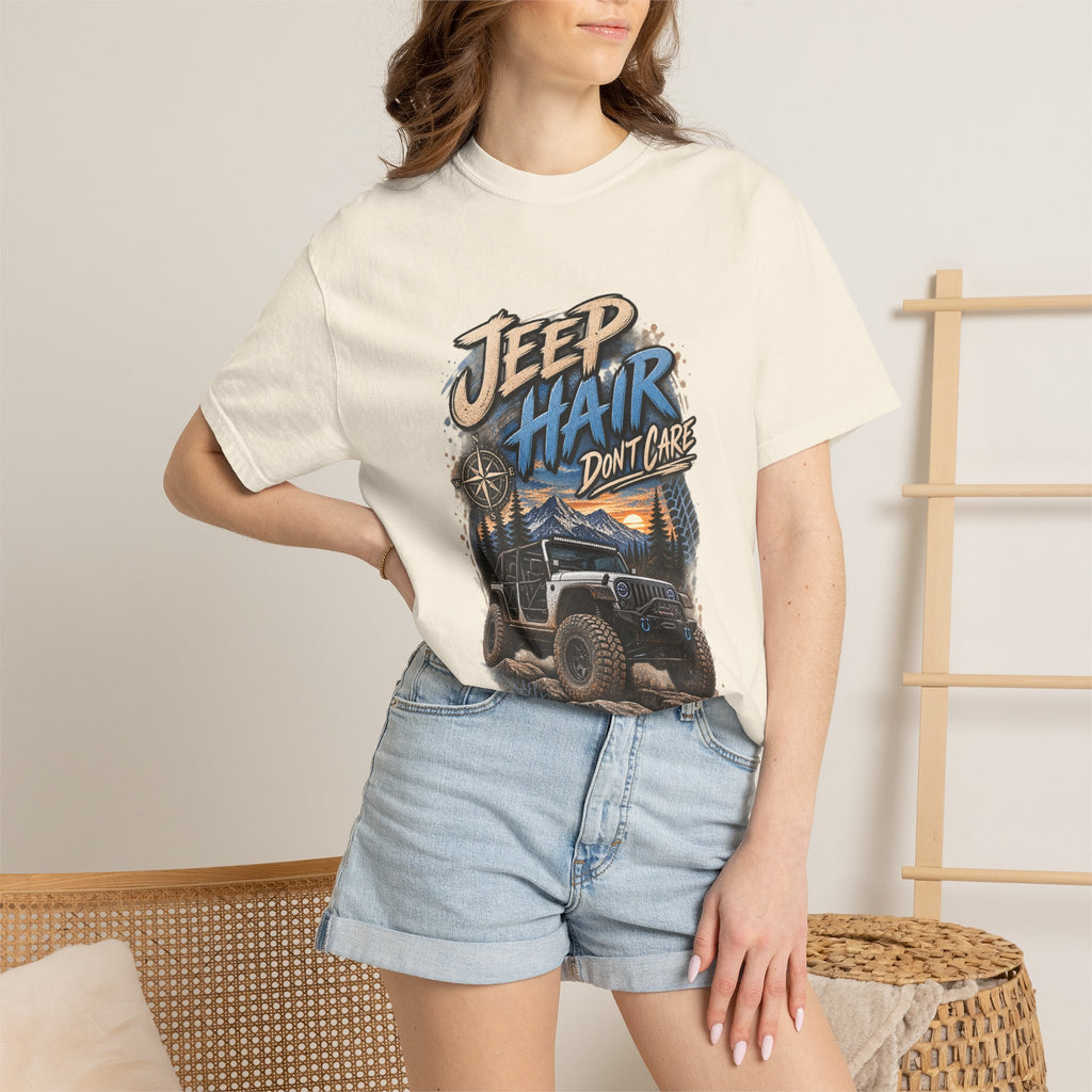Jeep Hair Don't Care T-Shirt — Off-Road Jeep Graphic Tee