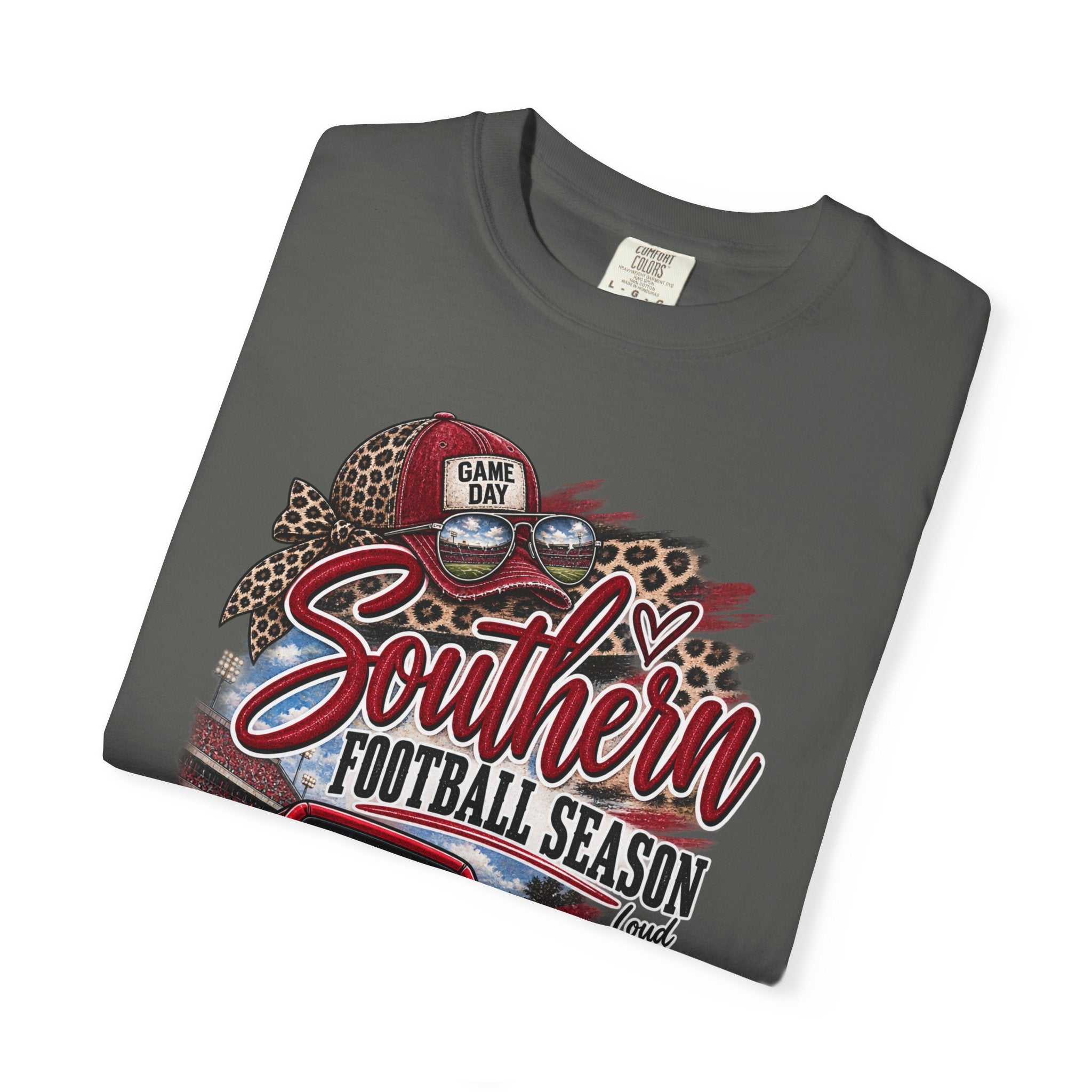 Southern Football Season T-Shirt — Vintage Truck, Cowboy Boots & Helmet Tailgate Tee
