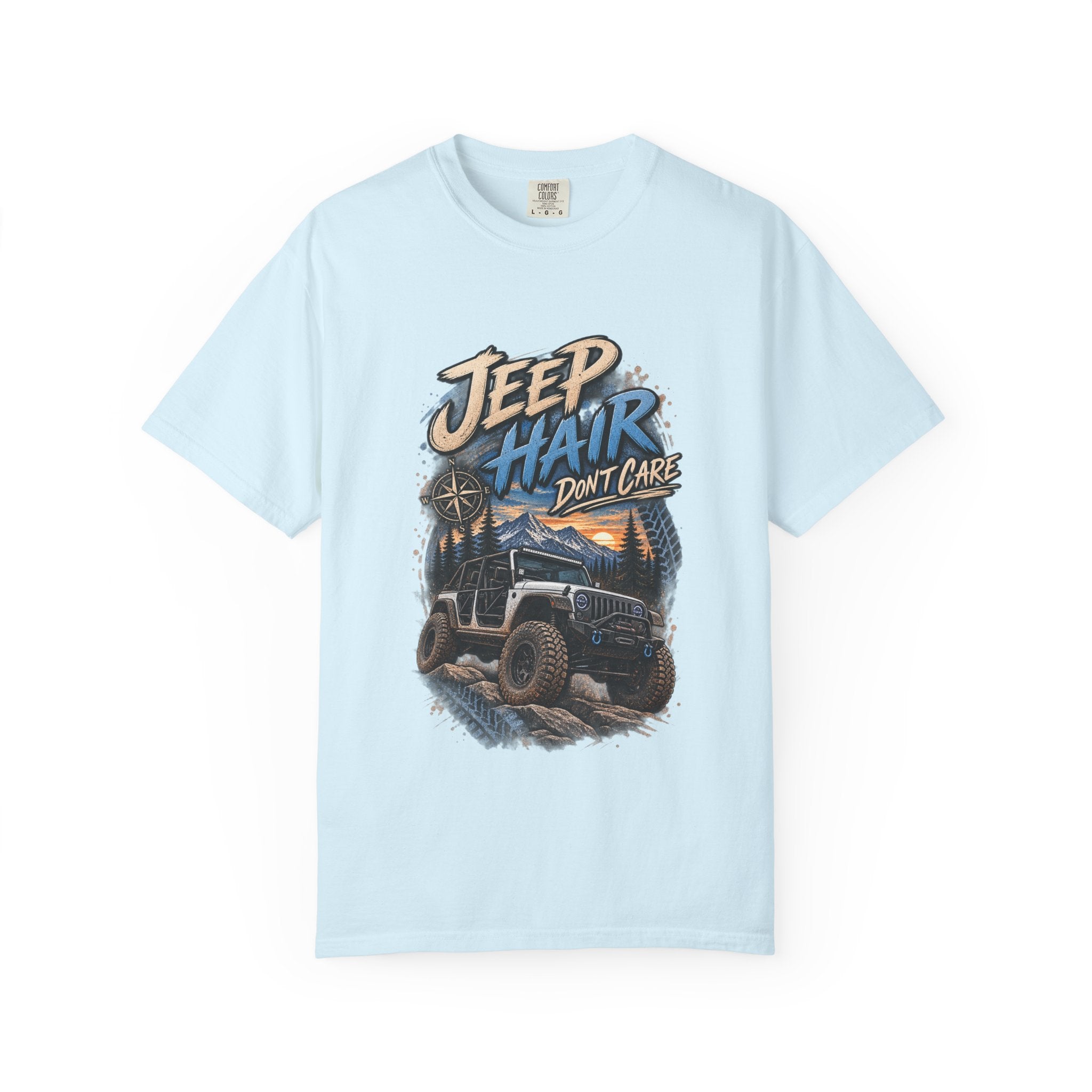 Jeep Hair Don't Care T-Shirt — Off-Road Jeep Graphic Tee