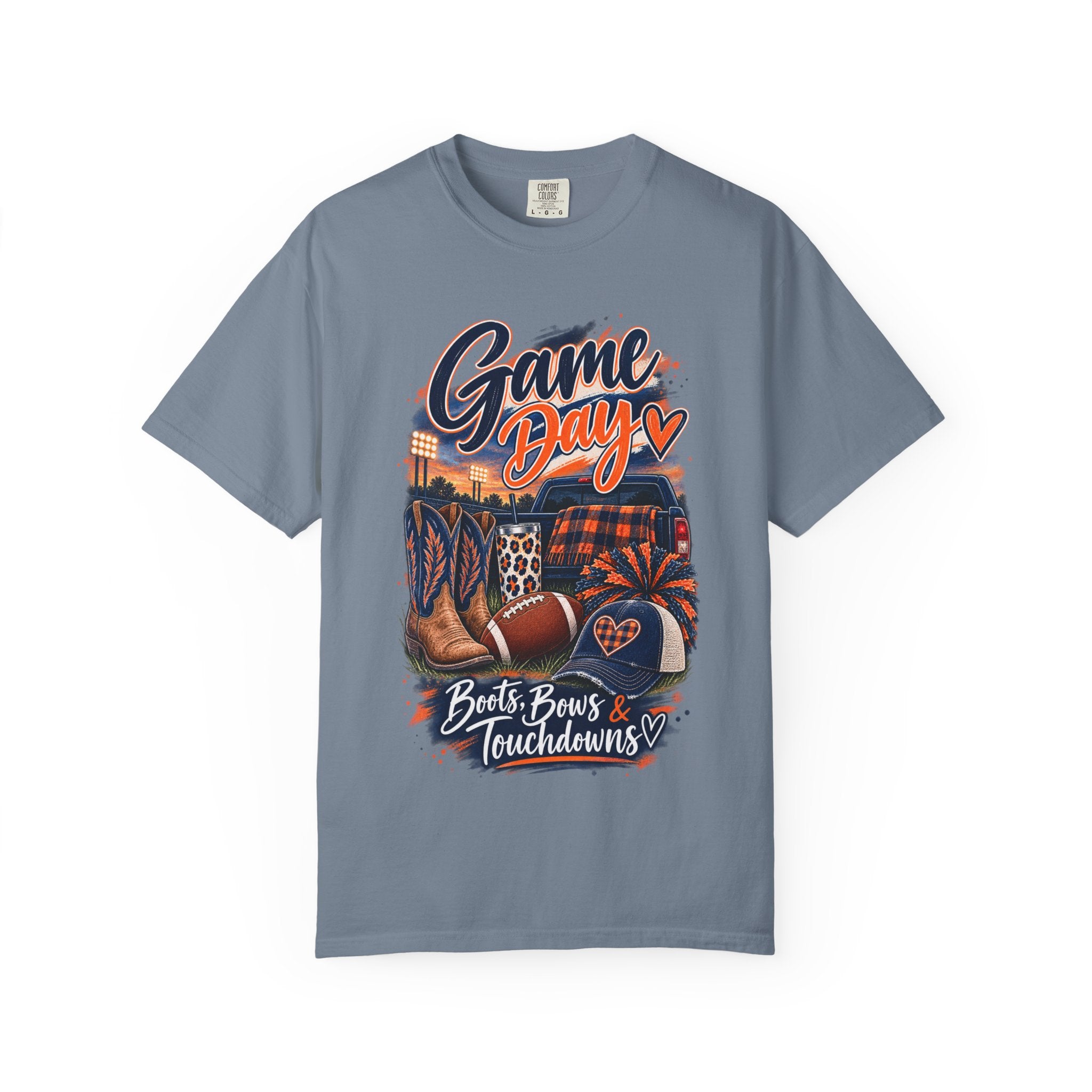 Game Day T-Shirt — Boots, Brews & Touchdowns Football Tee
