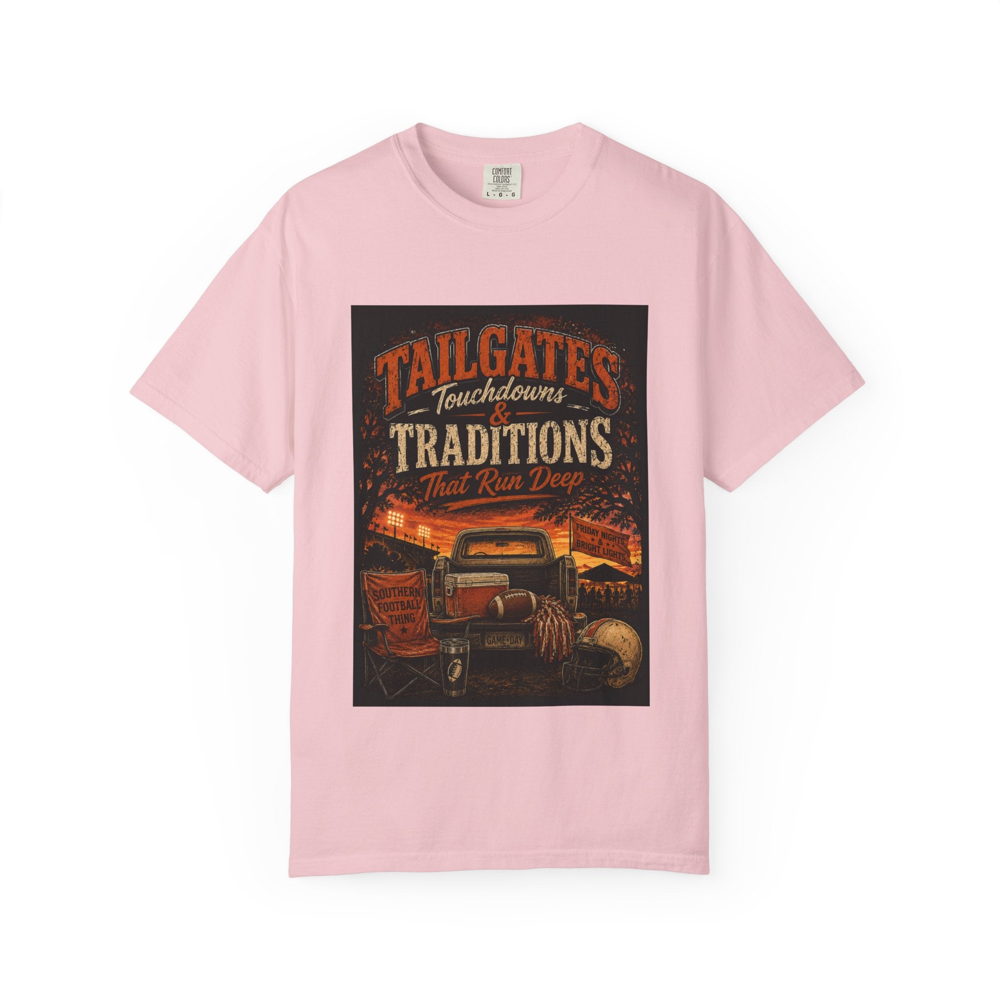 Tailgates & Touchdowns T-Shirt — Tailgate Traditions Football Game Day Tee