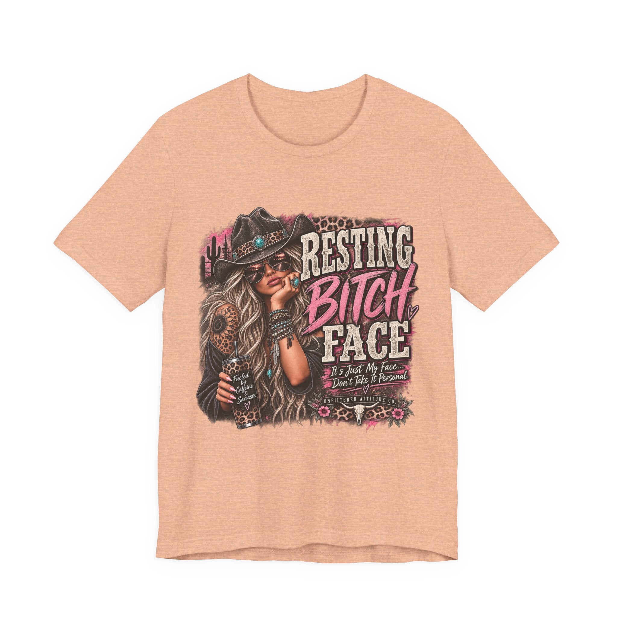 Resting Bitch Face Cowboy Tee — Funny Western Graphic T-Shirt