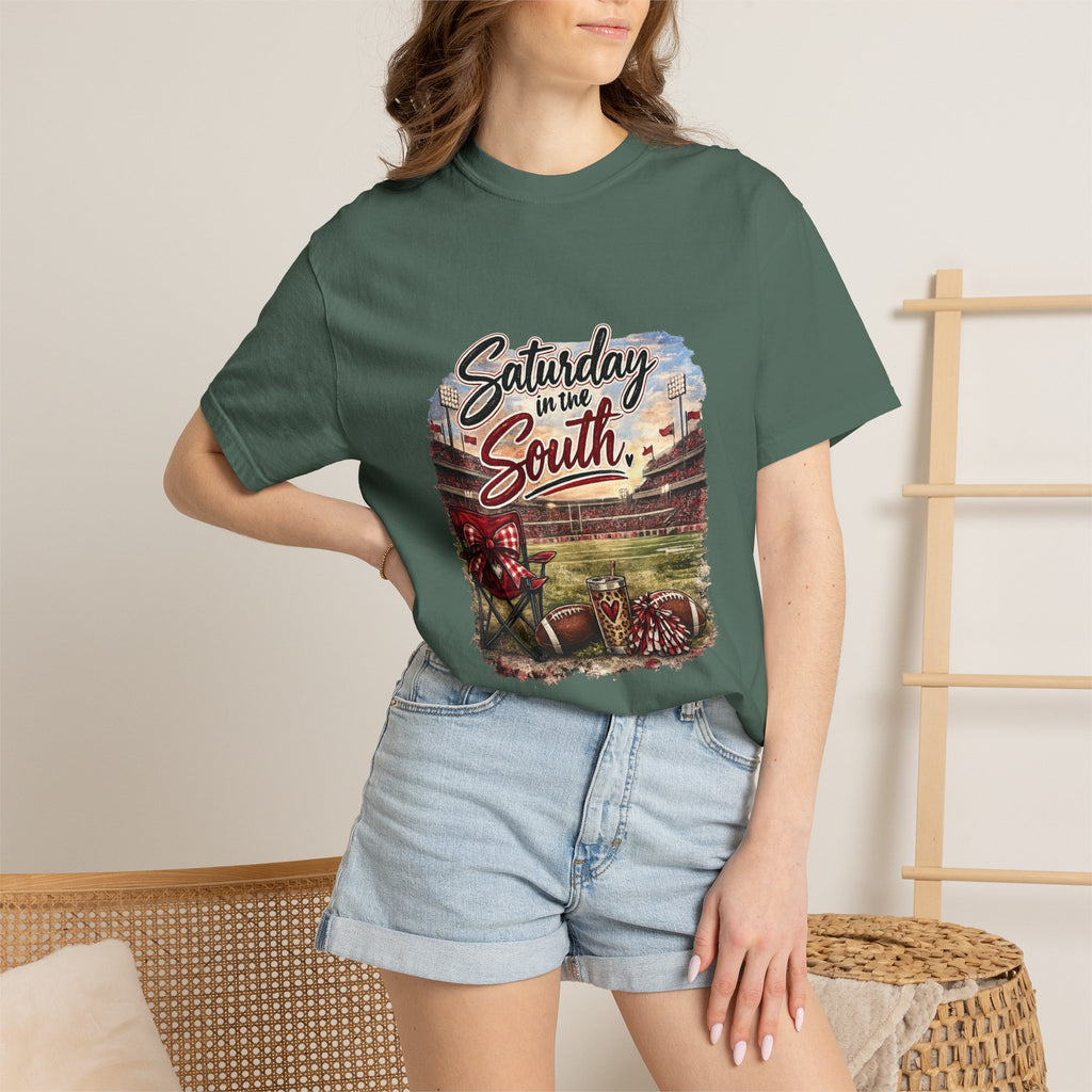 Saturday in the South T-Shirt – Tailgate Picnic Football Vintage Stadium Tee
