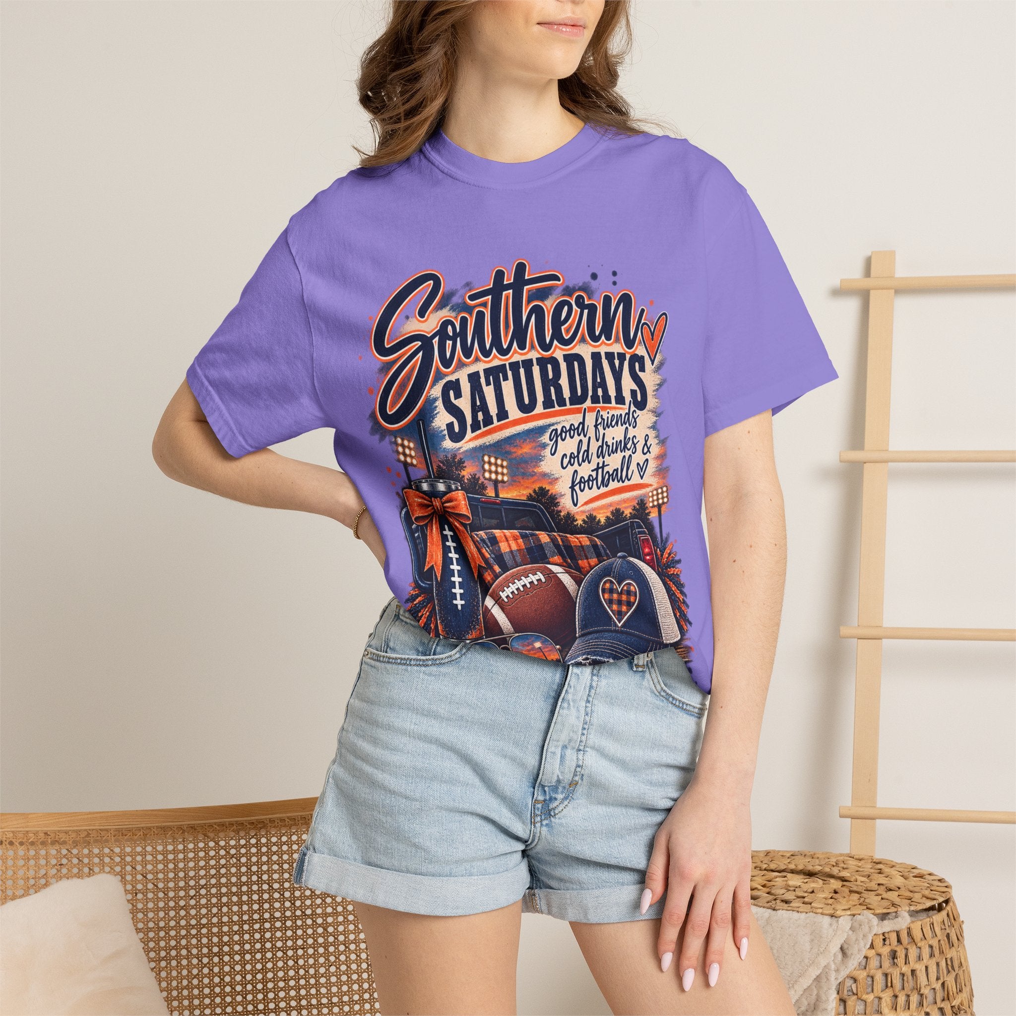 Southern Saturdays Football T-Shirt — Game Day Tailgate Tee