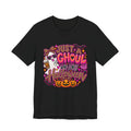 Just a Ghoul Who Loves Halloween – Leopard Print Halloween Graphic Tee