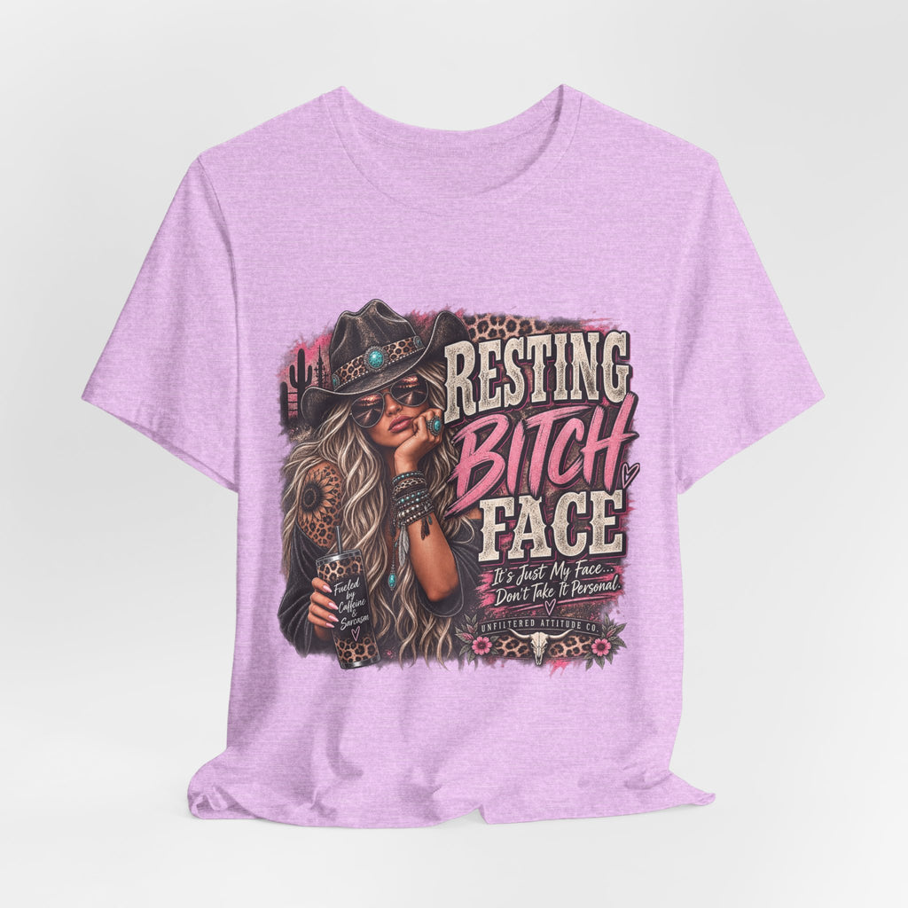 Resting Bitch Face Cowboy Tee — Funny Western Graphic T-Shirt