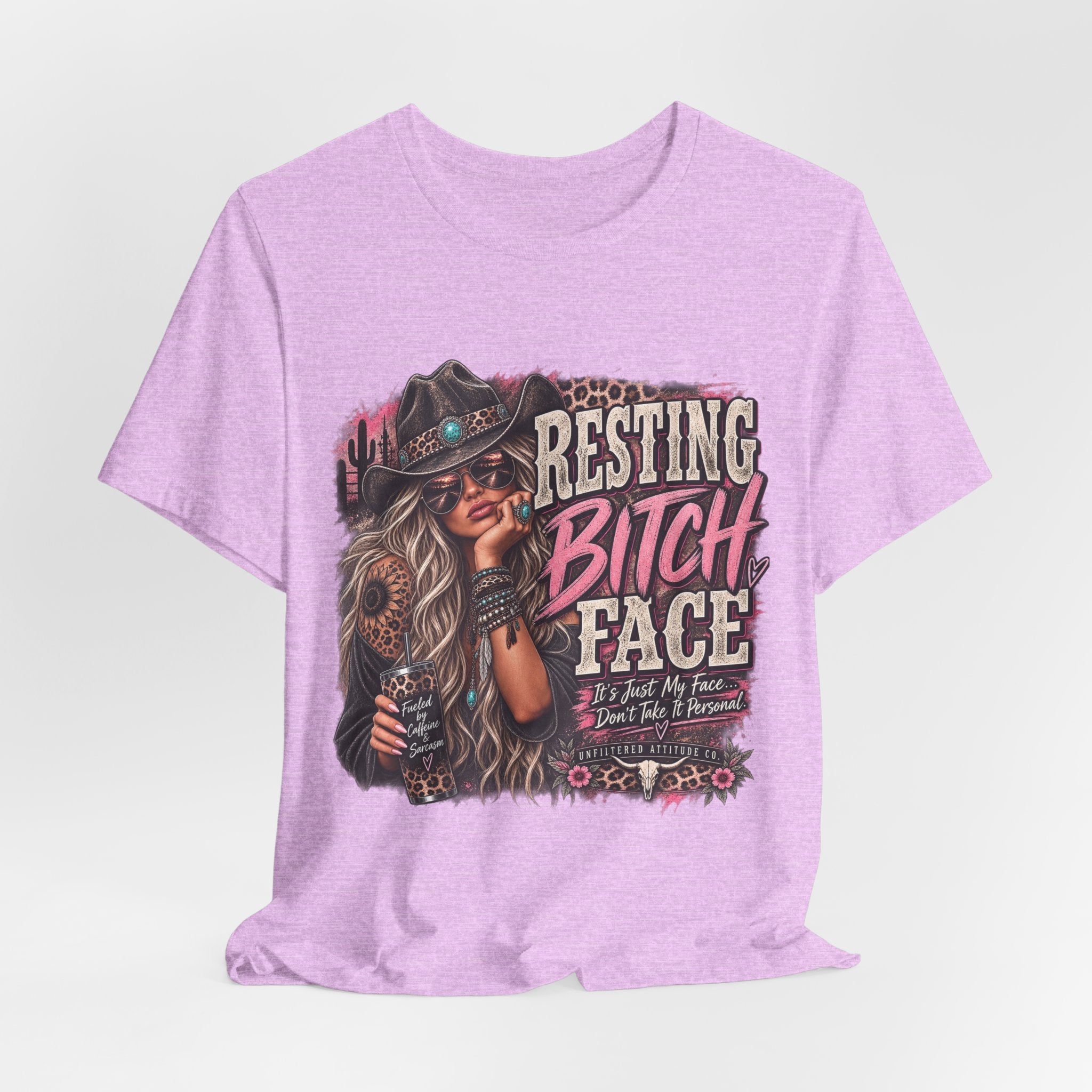Resting Bitch Face Cowboy Tee — Funny Western Graphic T-Shirt