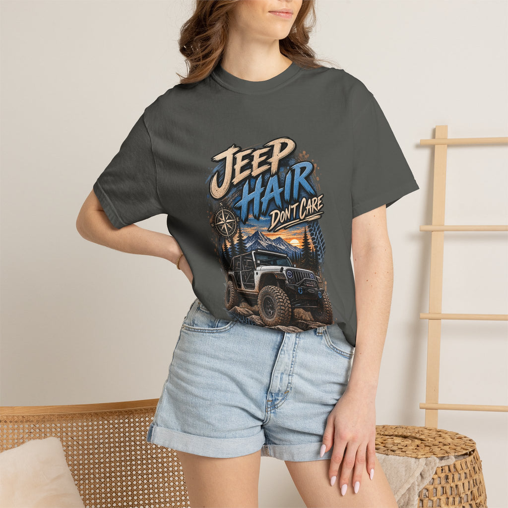 Jeep Hair Don't Care T-Shirt — Off-Road Jeep Graphic Tee