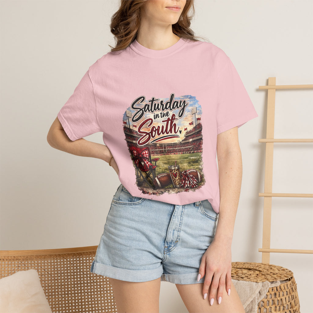 Saturday in the South T-Shirt – Tailgate Picnic Football Vintage Stadium Tee